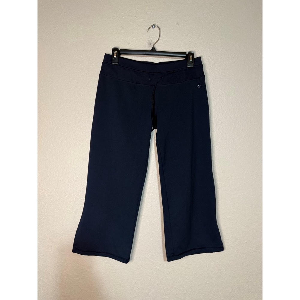 Adidas Climalite Navy Blue Cropped Athletic Pants Yoga Leggings Womens Medium